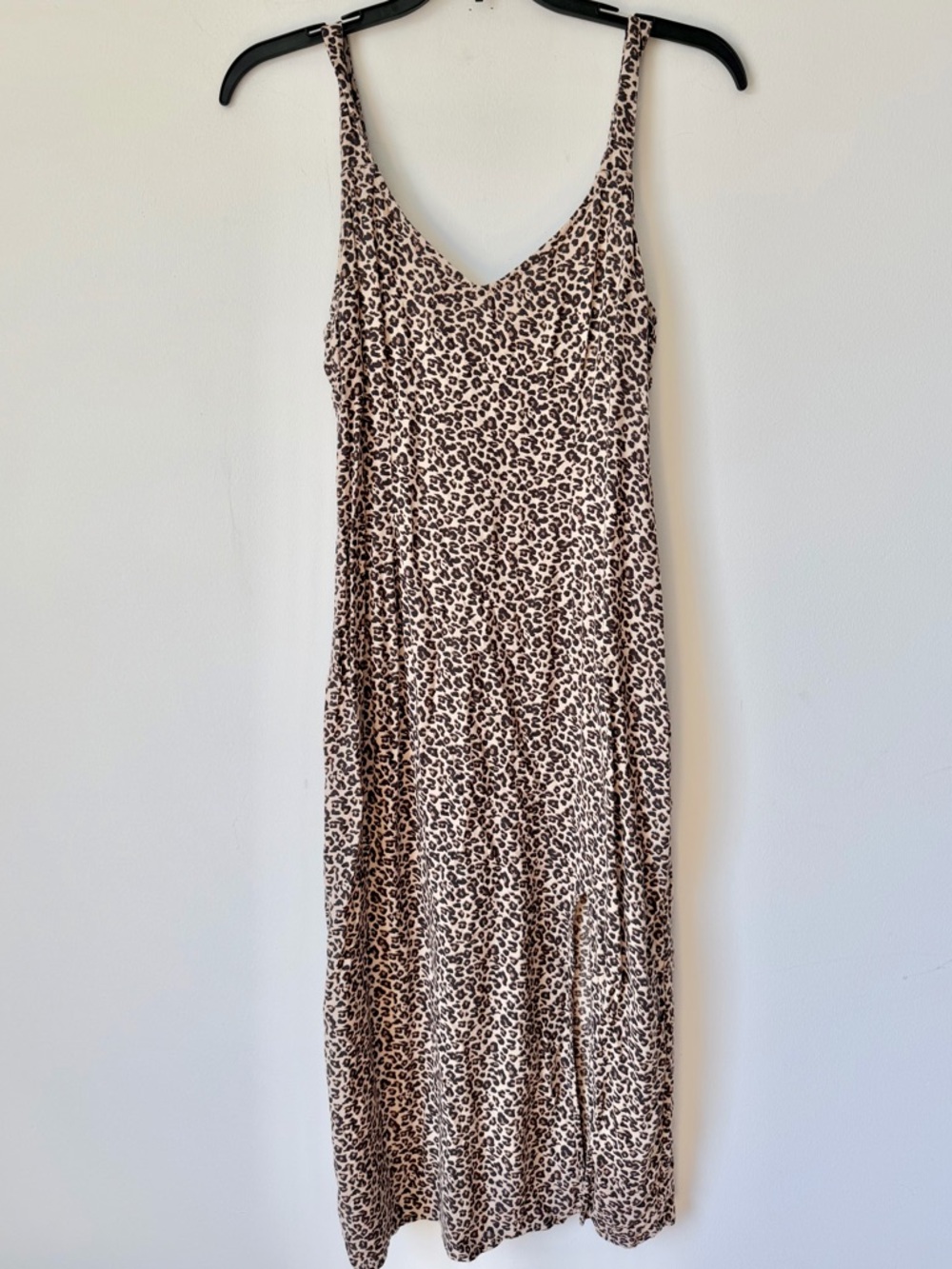 Abercrombie & Fitch Leopard Print Slip Dress - Beige/Brown